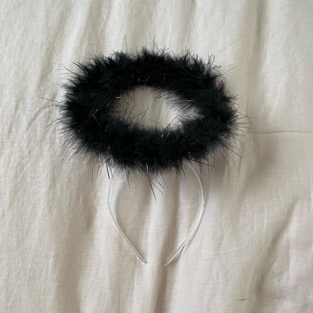 black halo angel headband
